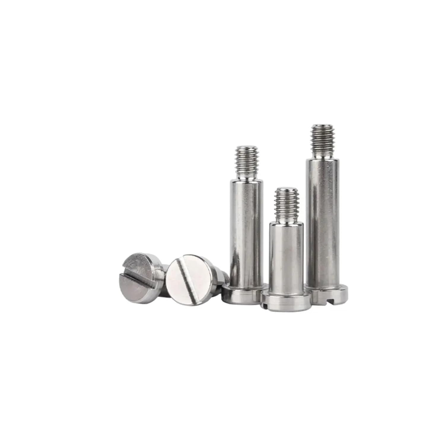 5PCS 304 Stainless Steel Flat Plug Screw/Shoulder Shaft Position Screw Cylindrical Head/Limit Step Bolt(M2.5X3.5X6)