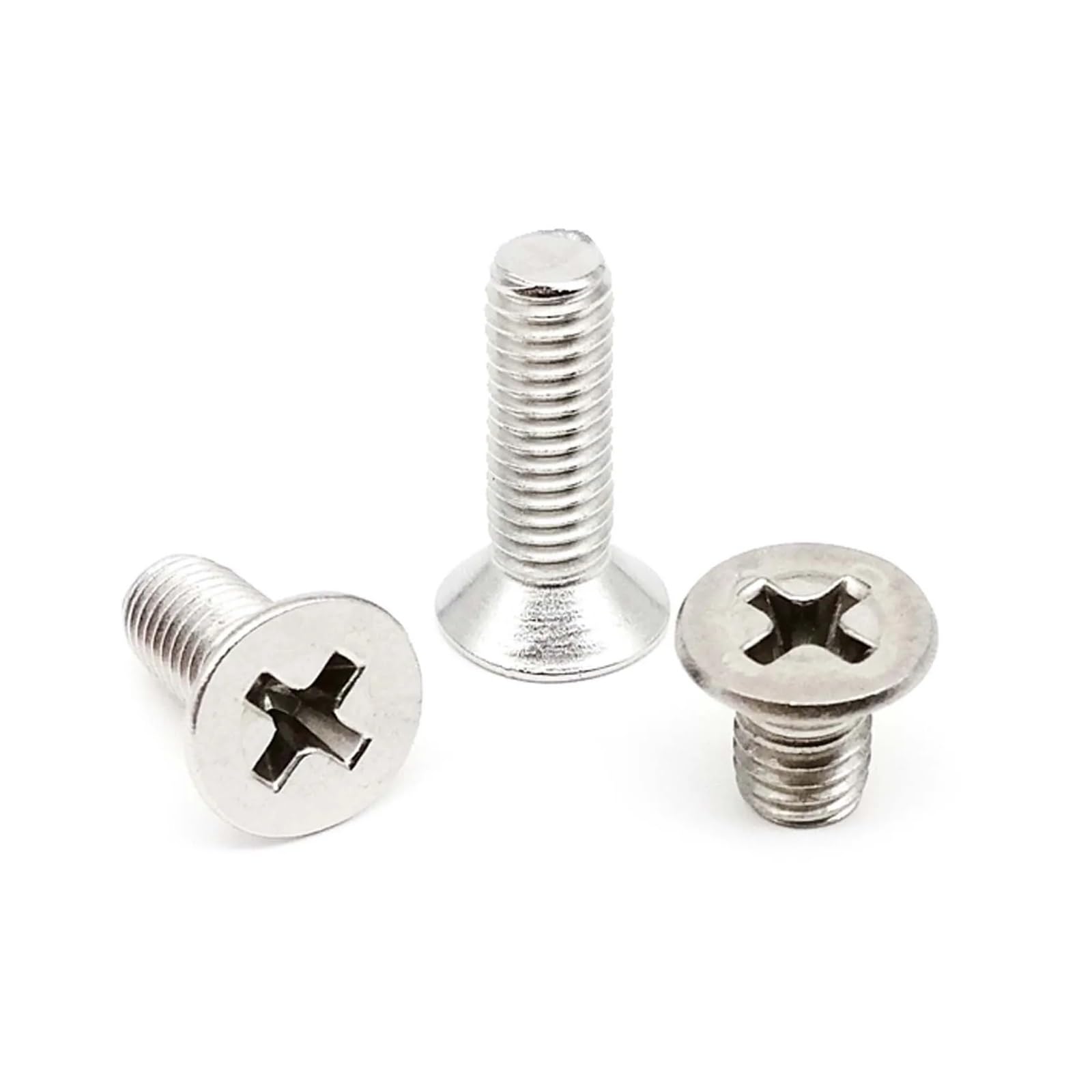 GamirA 400/2100 pièces M1.6 M2 M2.5 M3 M4 304 Acier Inoxydable Croix Plate tête fraisée vis Boulon écrou rondelle Assortiment Kit (Color : Set D 2100pcs)