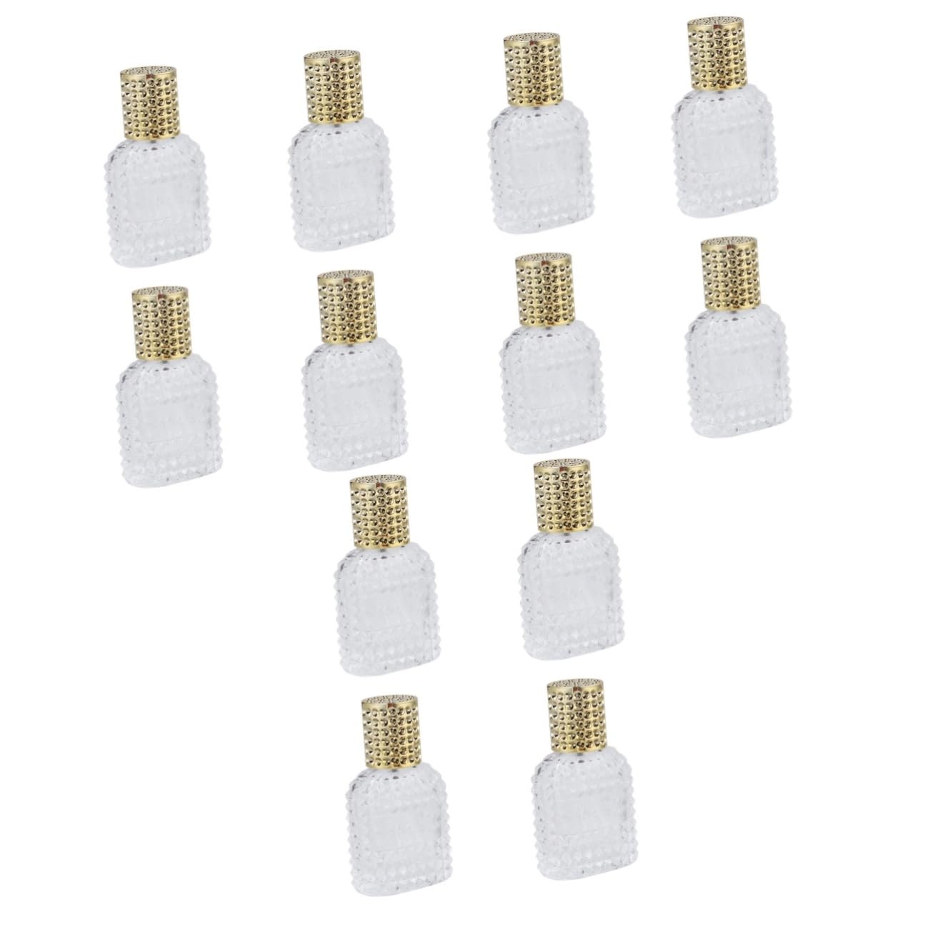 FRCOLOR 12 bottiglie spray portachiavi con porta per le labbra, bottiglia vuota per il trucco, in, portatile, ricaricabile, per profumi, bottiglie di profumo a rete