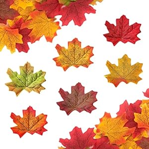 Fake Fall Maple Leaves, 300PCS Artificial Fall Leaves Faux Autumn Leaves for Wedding Party Thanksgiving Table Crafts Decorations and Fall Decor Fake Fall Maple Leaves 300PCS Artificial Fall Leaves Faux Autumn Leaves for Wedding Party Thanksgiving Table Crafts Decorations and Fall Decor