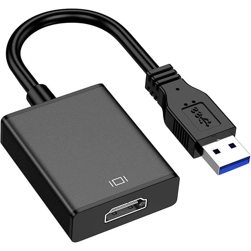 FORIDA USB 3.0/2.0 to HDMI Adapter Converter, Full HD 1080P External Display Cable, USB-A Male to HDMI Female Video Adapter for Laptop PC Monitor HDTV Projector