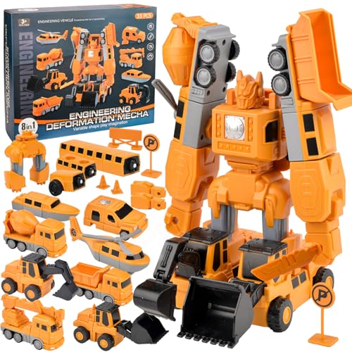 Constructo Modular Transforming Toy Set 35pcs Magnetic Robots Magnetic Robots Constructo Toy Magnetics Transform Engineering Car Toys Magnetics Cars Toy Transforming Toys Gifts For Boys Girls