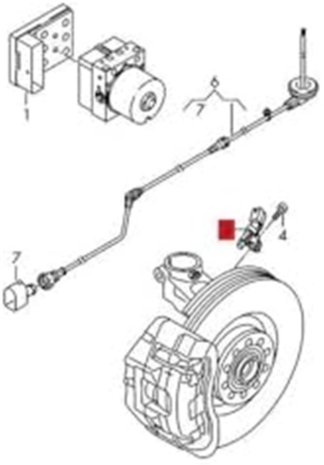 Detector de rotación de frenado del vehículo Para Polo 6R 6C 9N Sensor de velocidad de rueda Abs de coche izquierda derecha delantera trasera Wht003860 Wht 003 861 862 Wht003863