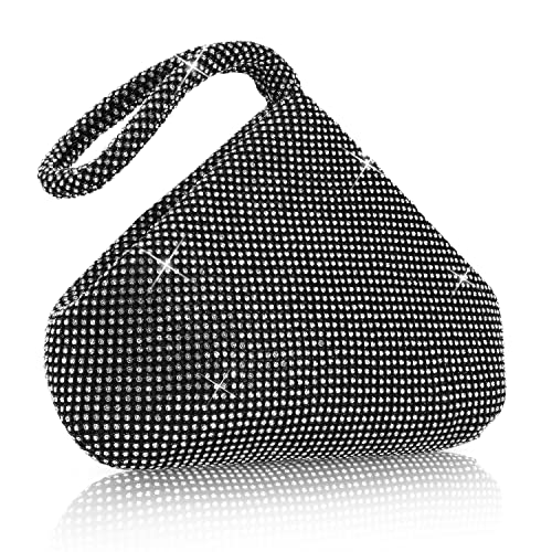 Sac de soirée grande taille avec strass et bandoulière amovible pour téléphone