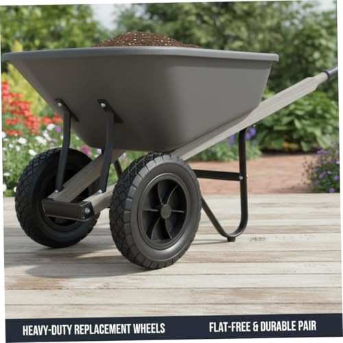 Pneus remplacement caoutchouc increvables pour roues de diable et chariot utilitaire 7"