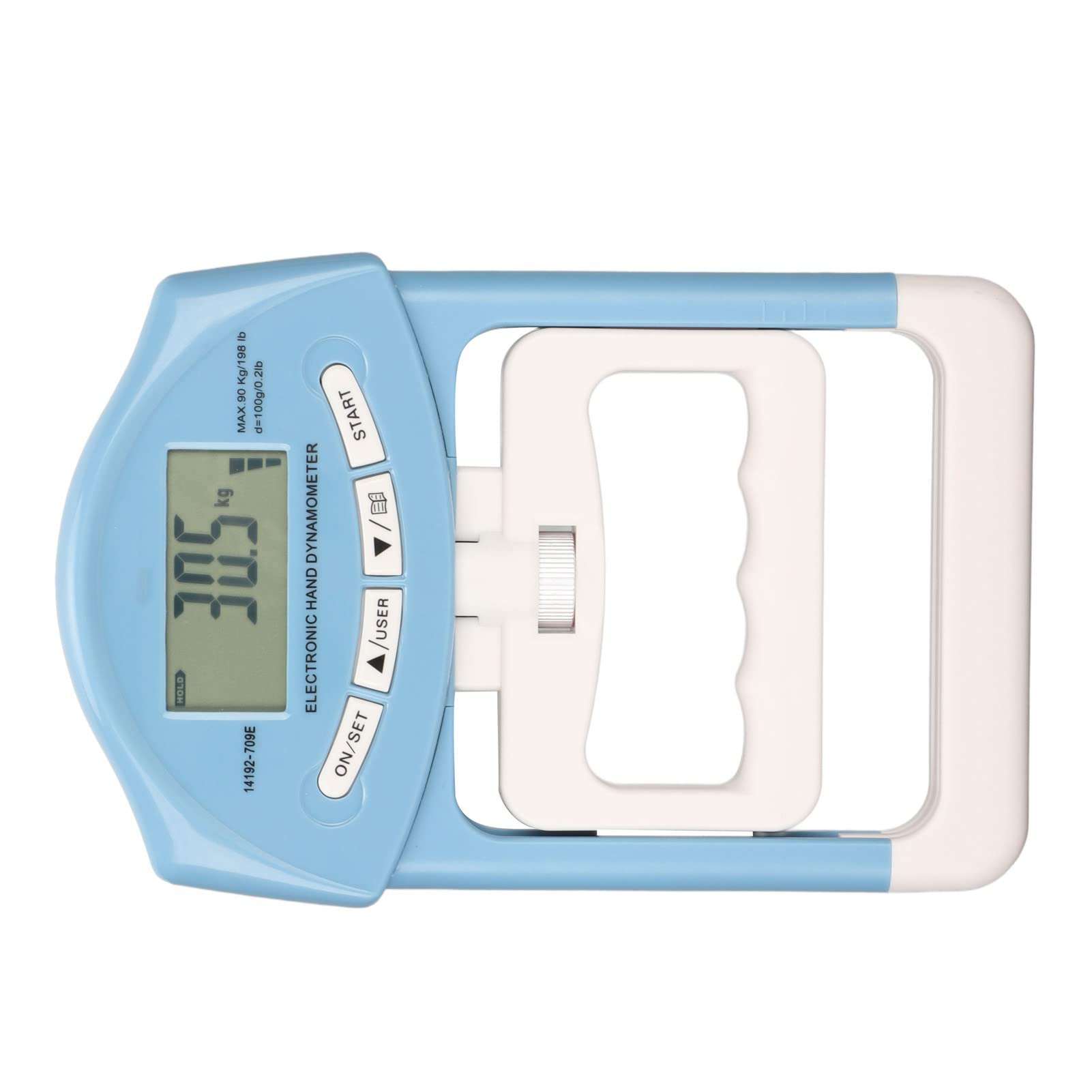 Testeur de Force de Préhension, Dynamomètre Numérique électronique Hand Grip Strength Trainer Hand Exerciser Meter pour le Sport, la Maison, L'école