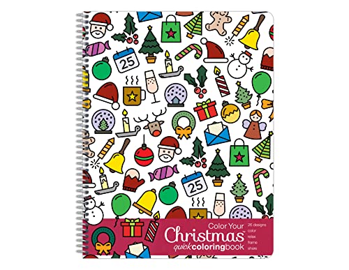 Adult Christmas Coloring Book (Side Bound)