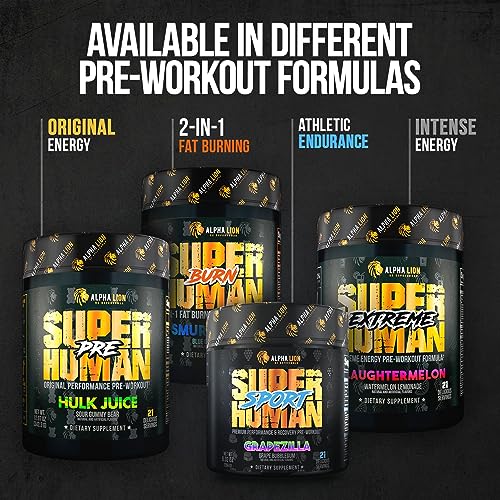 Alpha Lion LIO009 Superhuman Pump Pre Workout Powder, Nootropic Caffeine & Stim Free Preworkout Supplement thumb #7