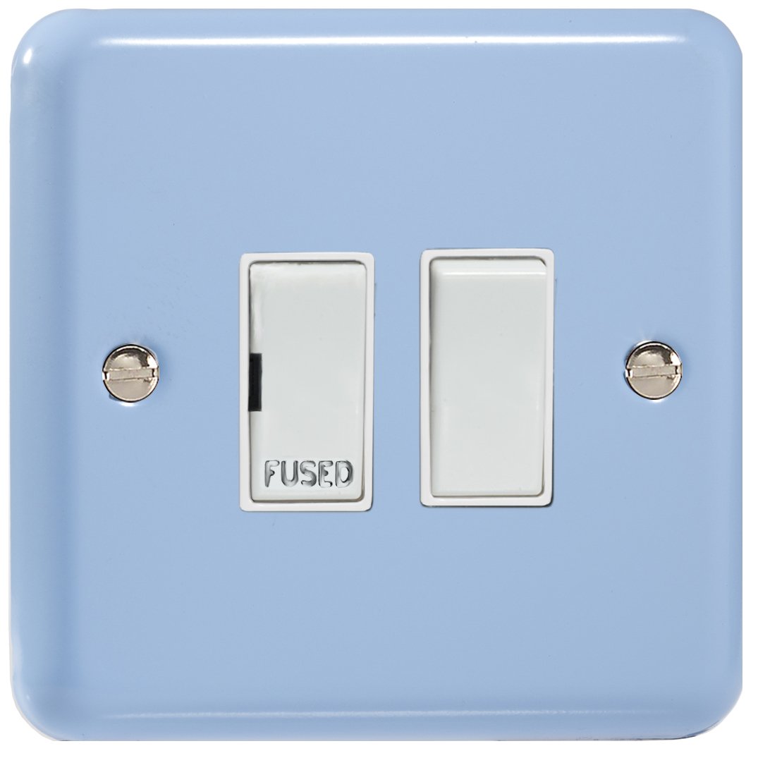 Varilight Switched Fused SpurLily Duck Egg Blue With White InsertXy6W.db from B&Q