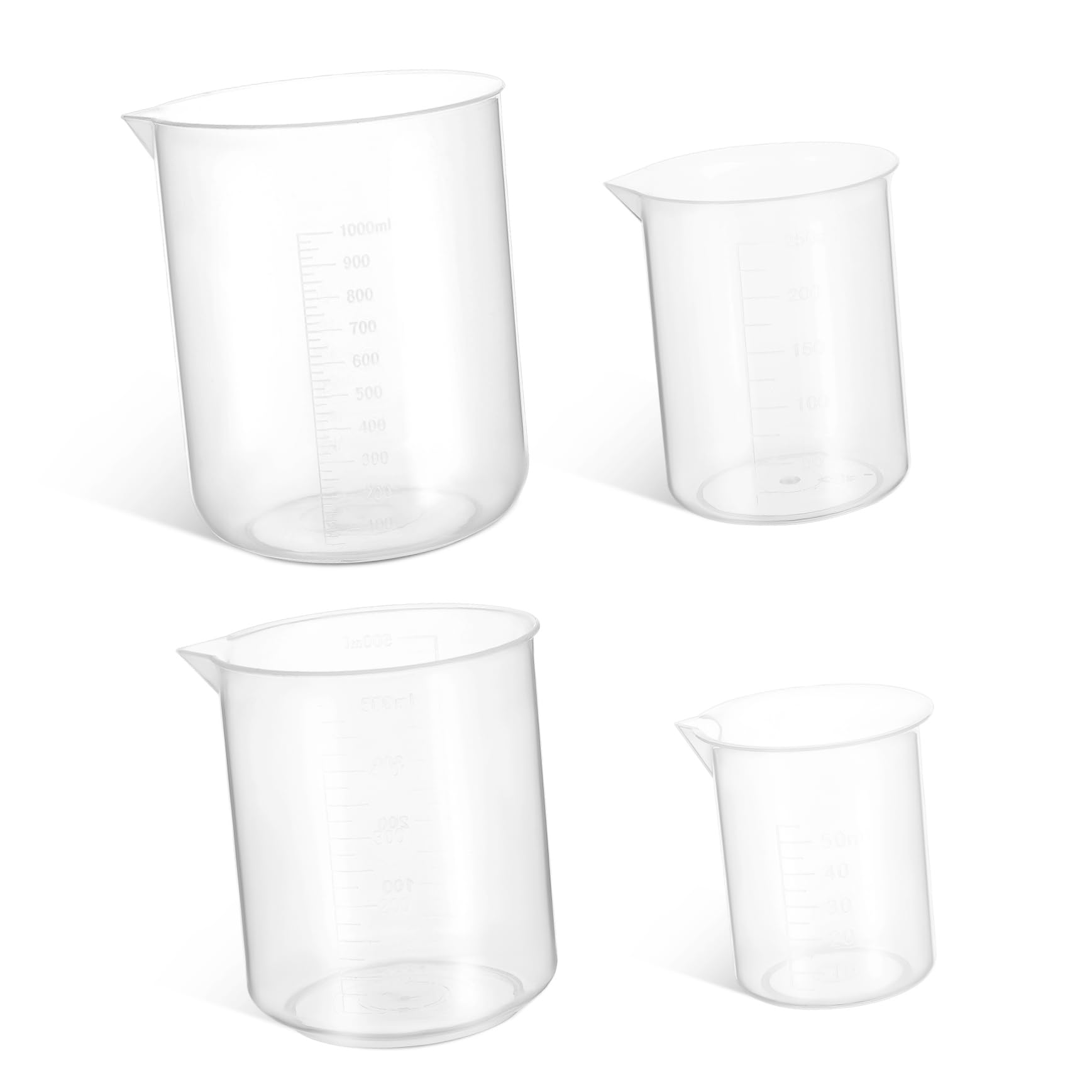 MAGICLULU 12 Piezas Taza Medidora Jarra Medidora Transparente Vaso Medidor De Bebidas Tazas Medidoras De Cocina Jarra De Medición Verter Taza De Medir Tazas De Escala De Medición El Plastico