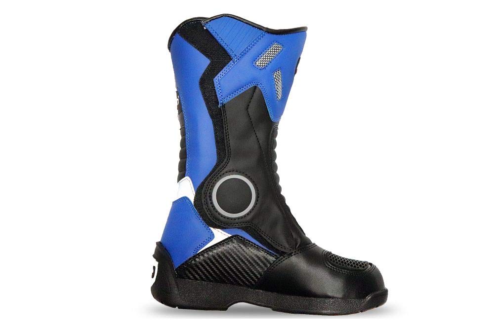 Kimo Kinder Motorradstiefel Protect Boots (Blau, 32)