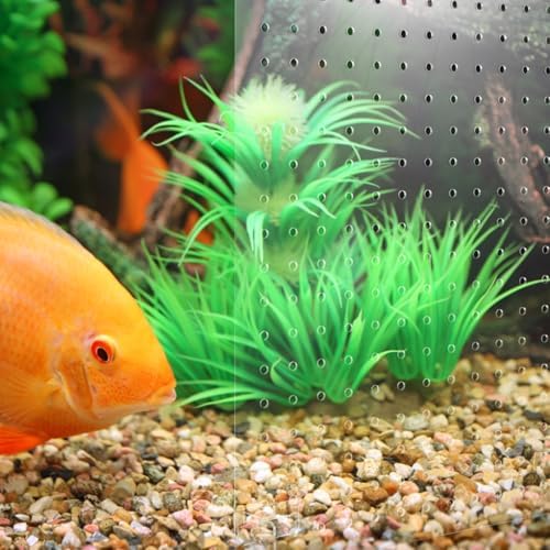Kallory Fish Tank Divider Aquarium Isolation Board with 8 Suction Cups Acrylic Tank Separator for Breeding & Aggressive Fish Separation 15.74X11.81X0.07In — view 8