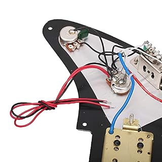 Yibuy 3Ply Black Loaded Pickguard HH définit deux humbuckers pour guitare électrique - Les Beatles, Paul McCartney, John Lennon, RIngo Starr, George Harrison Yibuy 3Ply Black Loaded Pickguard HH définit deux humbuckers pour guitare électrique – Image 3