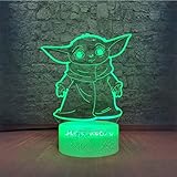 YOUPING Lámpara de ilusión 3D llevó la luz de la noche de