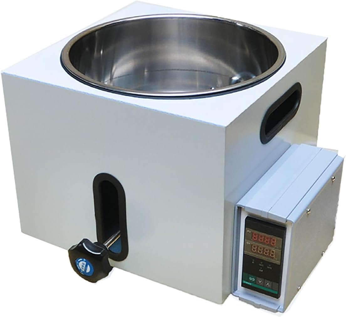 5L Lab Water Bath, 220V Stainless Steel Liner Thermostatic Heater Equipment,Digital Heating Devices with Precise Temperature Control,for Chemistry, Chemical Engineering, Pharmaceuticals