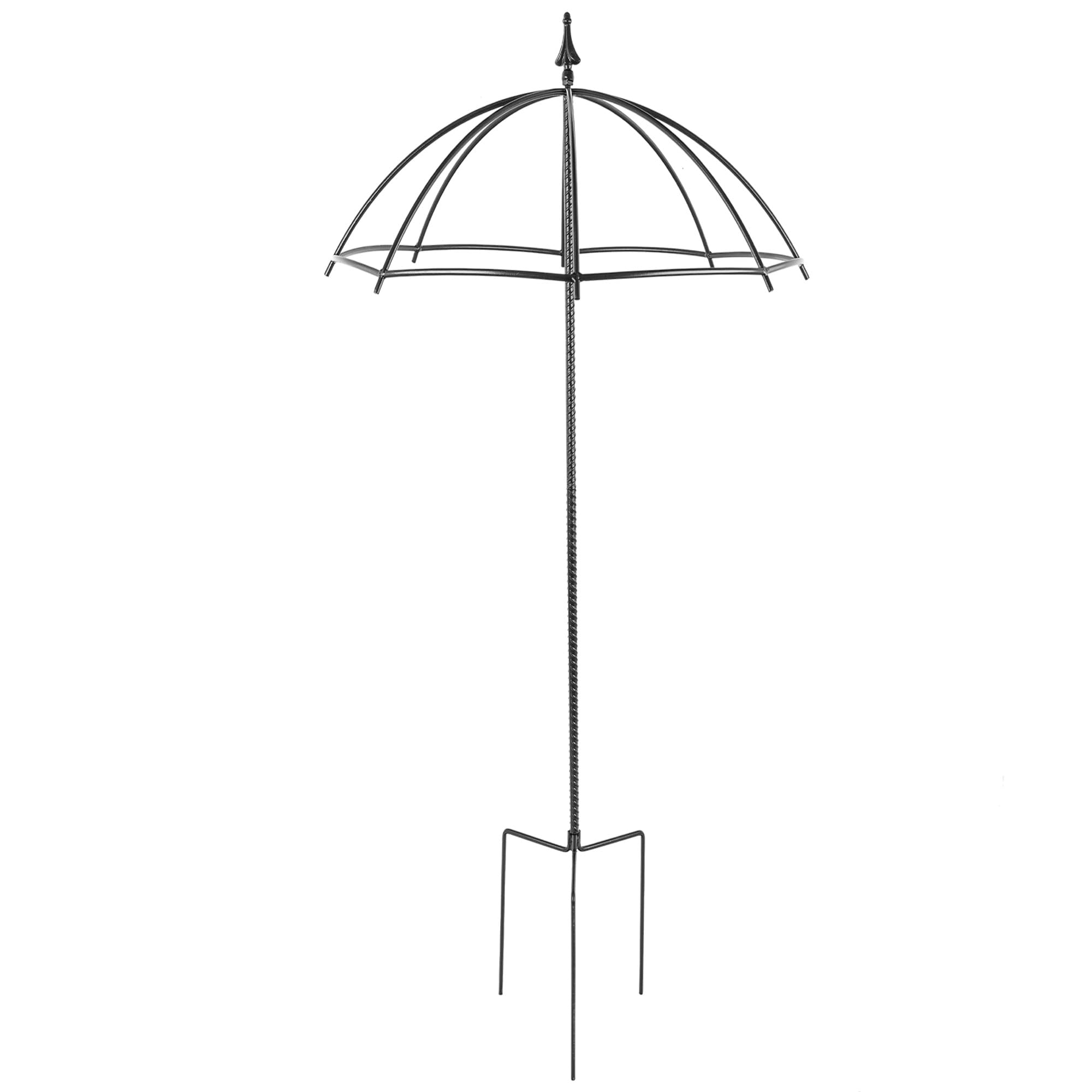 KADAX Rosenbogen aus pulverbeschichtetem Stahl, Schirm Design, Torbogen, Gartenbogen, Kletterpflanzen, Rankgitter, Rosenhilfe, Gartendeko (H: 190.5 cm)