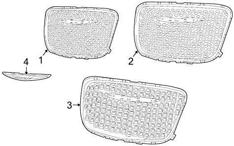 MOPAR 68214478AB - Nameplate Grille