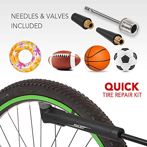 Leeofty Mini Bomba De Bicicleta Da Bomba de 120PSI de Alta Pressão Da Bomba de Ar Da Bicicleta Kit d