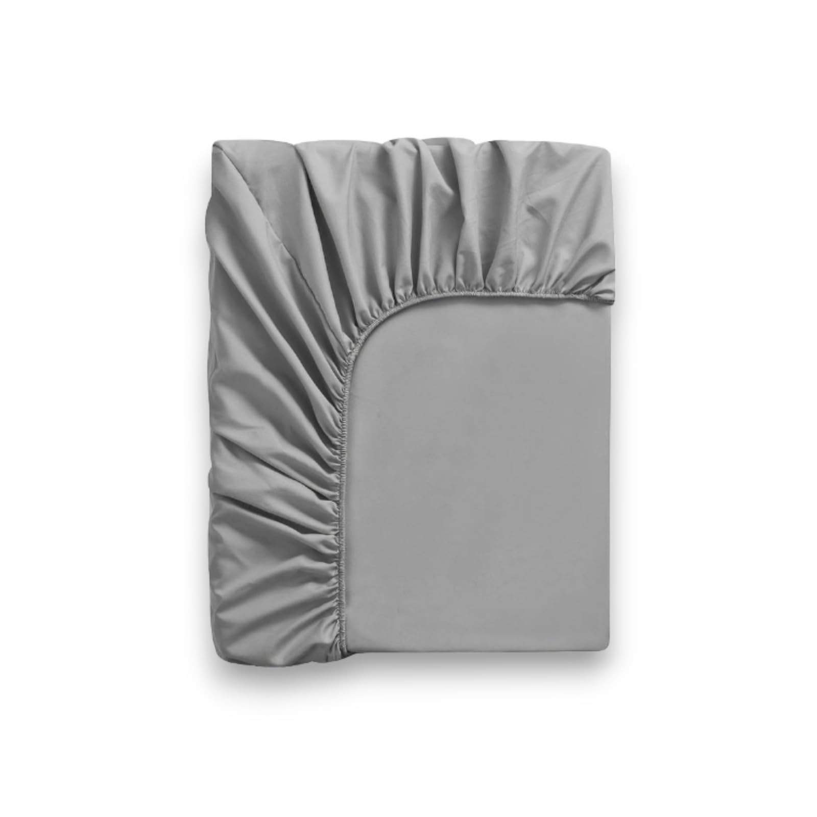Super Mundo - Sábana Bajera 150 x 190/200 cm Ajustable Poliéster, Suave Transpirable Antiacaros Absorbent, Gris Oscuro (Cama 150)