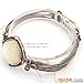 Fashion Jewelry Tassel Bracelet Tibetan Silver Marcasite 25mmx7 Inches Natural Shell