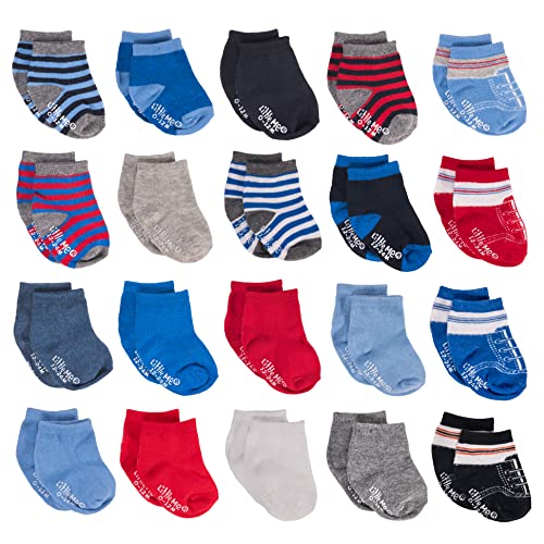 Image of Little Me Boys' Flat Knit, Multi (V1), 0-12/12-24 Months