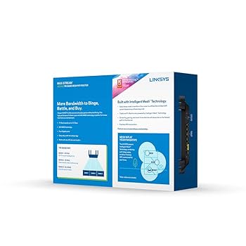 Free Wi-Fi　2.3.4 Amazon.com: Linksys Mesh Wifi 5 Router, Tri-Band, 2,000 Sq