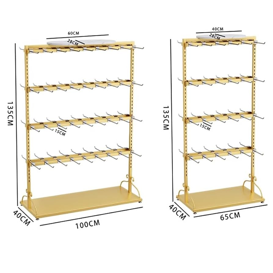 【値下げ!】アンティーク　フランス　靴下ディスプレイラック Amazon｜AAHIFIT ゴールドアイアンマルチレイヤーフックソック