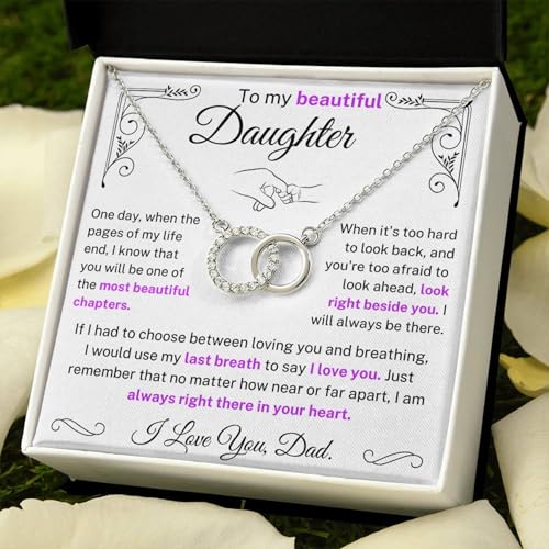 I Would Use My Last Breath to Say I Love You Necklace for Daughter from Dad – Meaningful Gift for Mother's Day, Birthday, Graduation, or Special Occasions3