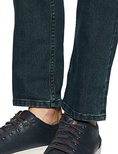 Image of Amazon Brand - Inkast Denim Co. Men's Relaxed Stretchable Jeans (IN-SS-154 Petrol Green 28)