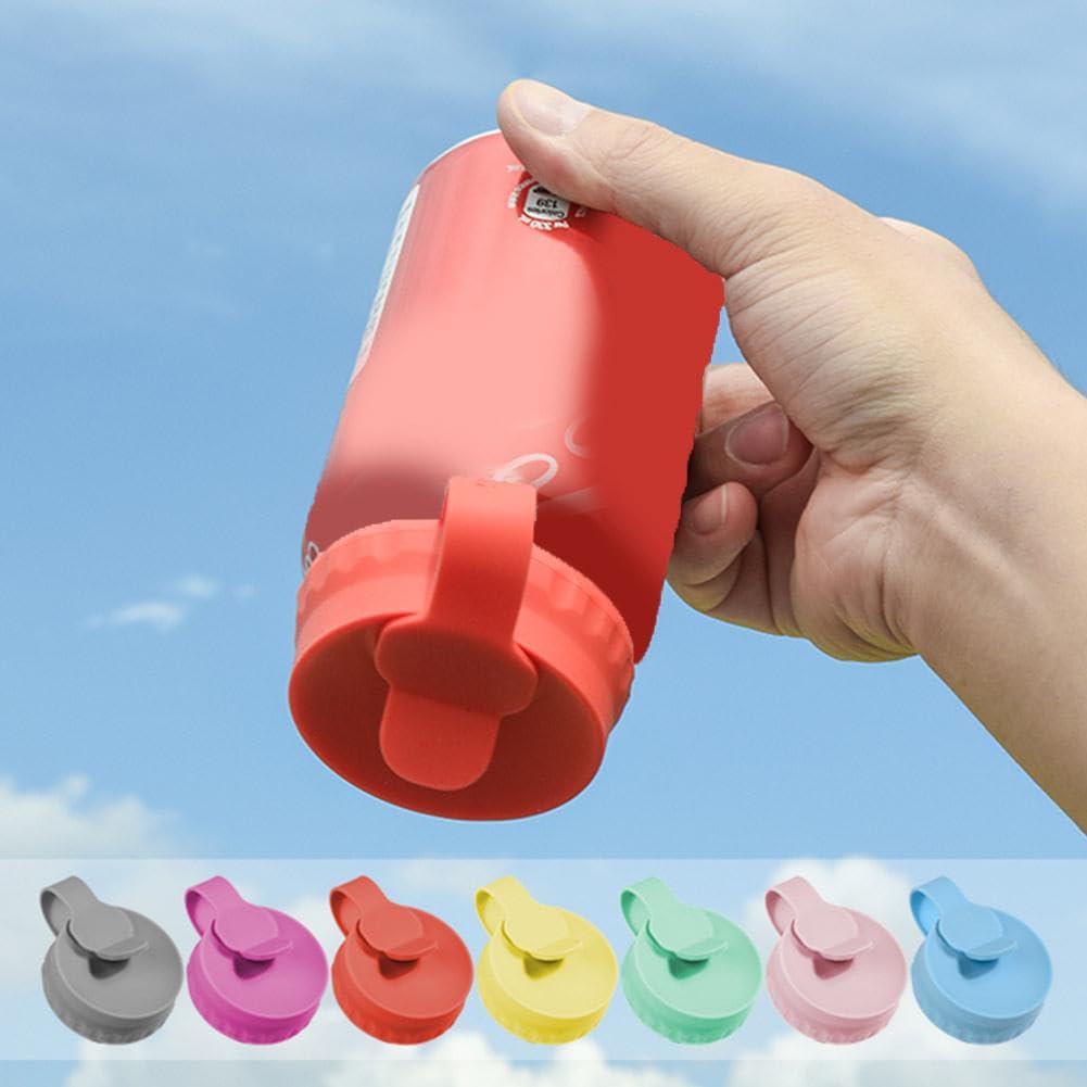 6 Tappi In Silicone Per Lattine - Antispillamento, Facili Da Pulire, Per Birra, Cola E Bevande Gasate