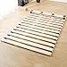 Generic Japanese Style Solid Wood Bed Support Slats for Tatami Bedroom Furniture Single Double Queen King Bed Frame (135x200cm), Natural Finish, TTB06