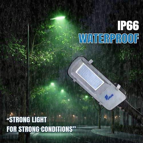Image of Forus 120W LED Street Light with Clamp, IP66 Waterproof Outdoor LED Street Light, High Lumen 14400lm Green, Aluminium Body for Road, Parking Lot, Garden & Industrial Outdoor Lighting (1 Pc)