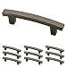 Franklin Brass P29519K-WCN-B Warm Chestnut 3-Inch Pierce Kitchen or Furniture Cabinet Hardware Drawer Handle Pull, 10 pack