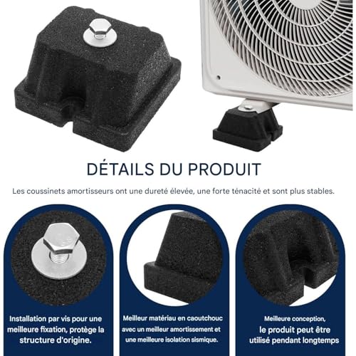 Support isolateur renforcé pour unité mini-split et condenseur de sol