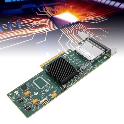 Tarjeta Controladora SAS HBA de 8 Puertos PCIe 2.0 para Servidor Linux SFF-8088 2
