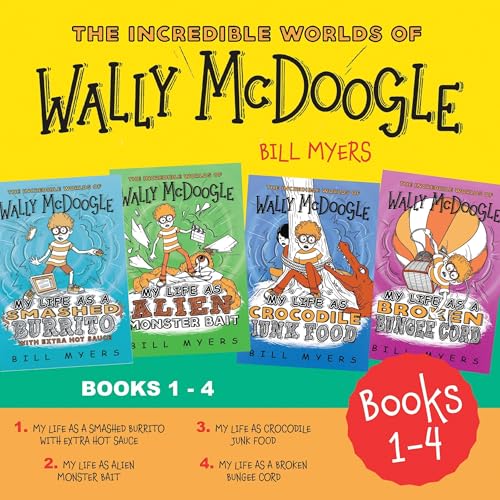 Page de couverture de The Incredible Worlds of Wally McDoogle Books 1-4