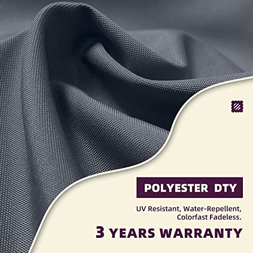 Purple Leaf 11 Feet Patio Umbrella Outdoor Round Umbrella Large Cantilever Umbrella Windproof Offset Umbrella Heavy Duty Sun Umbrella For Garden Deck Pool Patio, Grey #TOP3