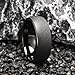 Concept Knight Black Tungsten Carbide Rings for Men Women 8mm Men's Wedding Bands Frosted Polished Fashionable and Comfortable Suitable for Daily Party Anniversary (8mm black, 10)