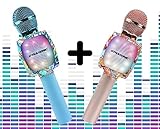 Neueste Generation. Unser Karaoke-Mikrofon ist der neuesten Generation und verfügt über alle neuen Funktionen auf dem Markt: Karaoke-Modus mit ECO CONFIGUERBAR. ♪ 5 magische Stimmeffekte (Original, Kinderstimme weiblich, Stimme männlich, Stimme männlich, Stimme älterer Mann ♪ Lautsprecher-Modus, spielen Sie Ihre Musik über Bluetooth, Eingänge zum Abspielen von USB oder Micro SD. FM-Radio-Modus, Aufnahmemodus (mit USB), zum Aufnehmen von Gesängen