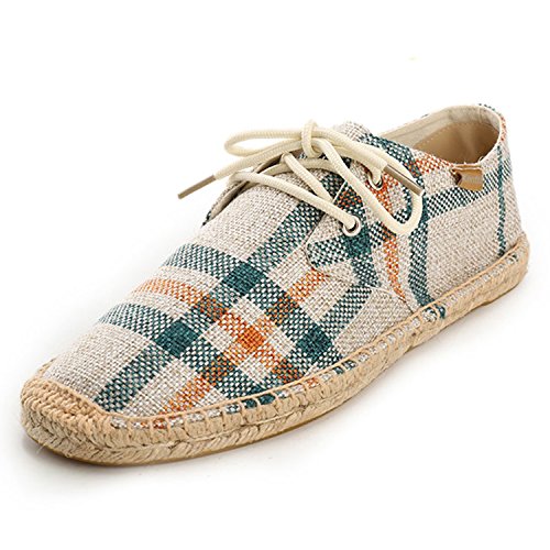 Kentti Espadrilles en Chambray à Lacets Homme Beige 43 EU Cover