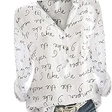 Bluse Gestreift Damen Hemd Oberteile V-Ausschnitt Lose Casual Chiffon Langarm T-Shirt Top Tunika Elegant Langarmshirt, Damen Langarmshirt Damen Kurzarm Shirt Damen Langarm T-Shirt Rundhals Falten T-Shirt Casual Stretch Tunika Top Shirts Für Herbst & Frühling,Damen Große Größe Camisole Rundhals Falten T-Shirt Weste Bluse Ärmellos Stretch Tunika Top, Damen Bluse Elegant Chiffon V-Ausschnitt Langarm Casual Oberteil Lose Langarmshirt V-Ausschnitt Vintage Tunika Hemd T-Shirt