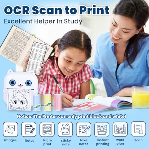 SOLOtek X15 Mini Bluetooth Thermal Printer | Portable Ink-Free Label Printer for Android & iOS | Includes 13 Rolls | 1-Year Warranty - Image 3