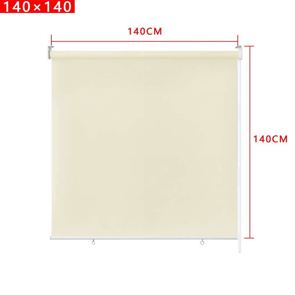 ACXIN Toldo vertical de 140 x 140 cm, protección visual, para balcón, terraza, balcón, terraza, jardín, protección solar, protección solar, protección contra el viento, resistente a la intemperie