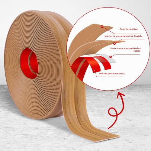 Protector esquinas pared autoadhesivo flexible de 12 metros lavable 5
