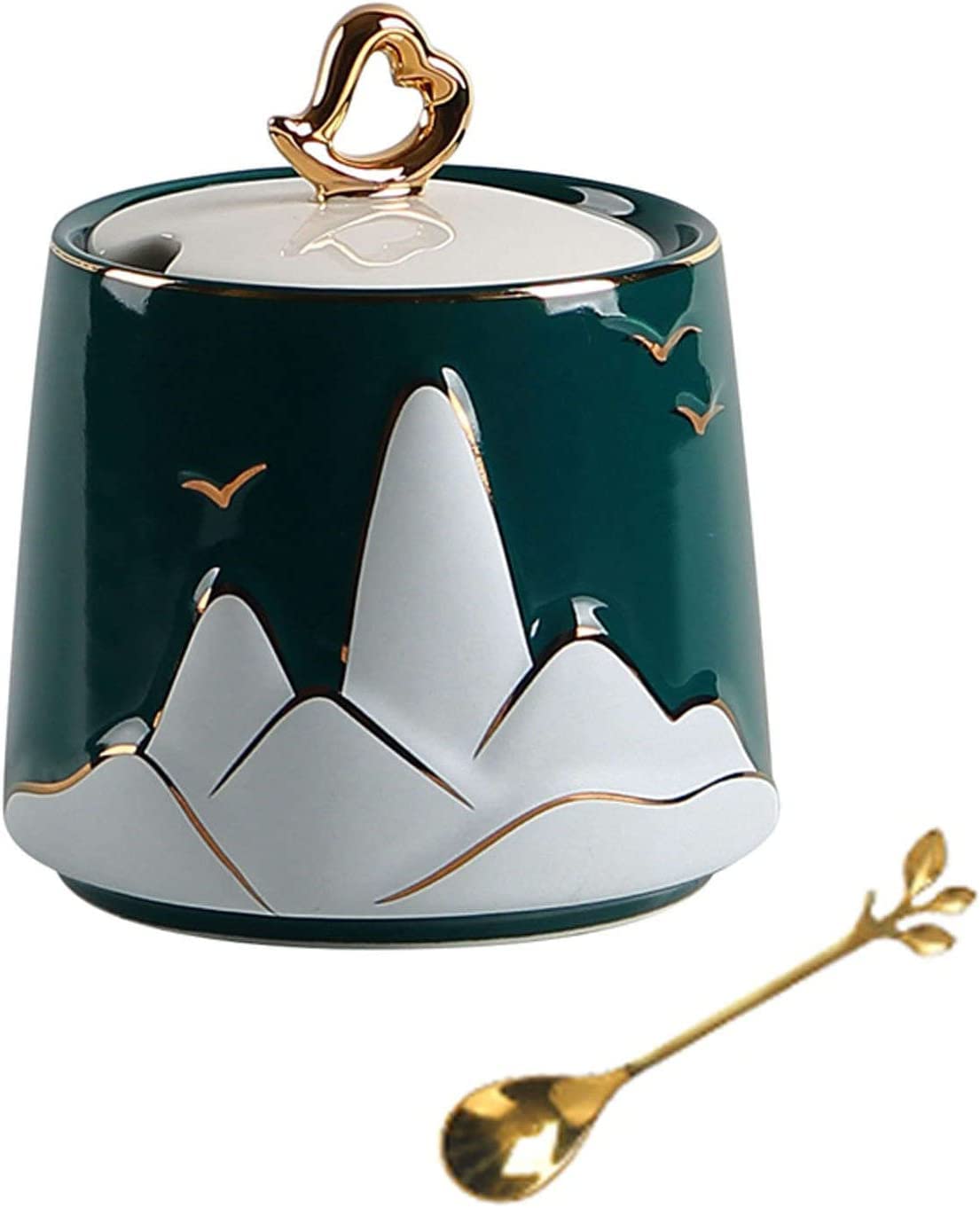 Veil,Bride costume,Bridal veil,Bridal veils, Sugar Bowl with Lid and Spoon, 10.6OZ(300ML) Sugar Container Spice Jar, Salt Server Salt Container, Coffee Bar Accessories-White lid-300ml 10.6oz ( Color :