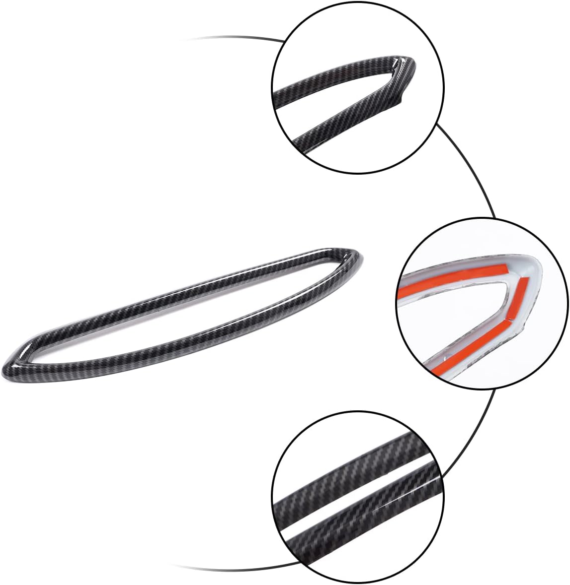 Car air Conditioning air Outlet Panel Cover Interior Sticker Decoration Accessories Compatible with Subaru BRZ/Toyot@ 86 2013-2020 (Carbon Fiber Pattern)