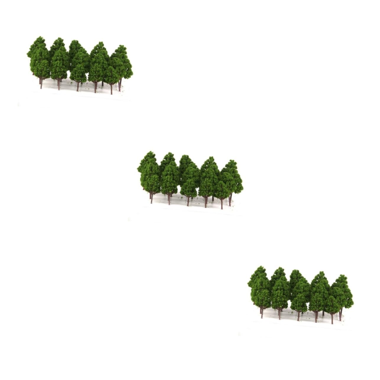 Alipis 3 Juegos De Árboles Modelo 1:200 Paisaje Verde Diorama Decoración De Trenes Y Ferrocarriles 20 Unidades X 3