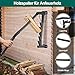 Ricyea Holzspalter Manuell Wandhalterung Brennholzspalter für Weichhölzern Anzündspalter Wandmontage Handholzspalter Spanmesser mit langen Handgriff für Camping, Gartenhaus (Typ-A)
