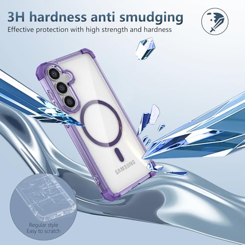 Funda magnética para Samsung Galaxy S25 Plus YOUULAR morada 4