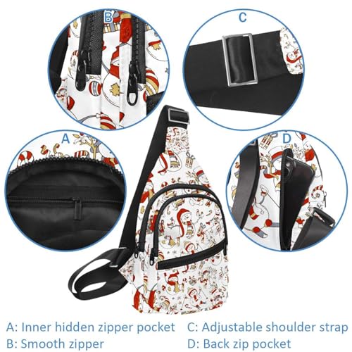 Bolso bandolera impermeable con diseño de muñeco de nieve para proteger tus pertenencias 2